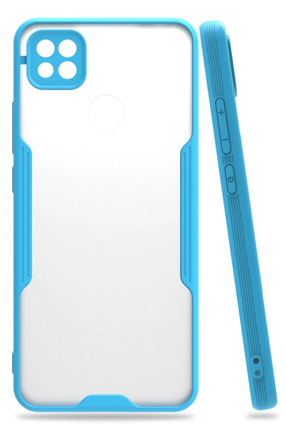 Xiaomi Redmi 9C Kılıf Platin Silikon - Mavi-(5796)