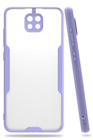 Xiaomi Redmi Note 9 Kılıf Platin Silikon - Lila-(5796)