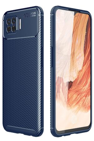 Oppo A73 Kılıf Auto Focus Karbon Kapak - Lacivert-(5796)