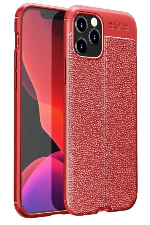 iPhone 12 Pro Max Kılıf Auto Focus Kapak - Kırmızı-(5796)