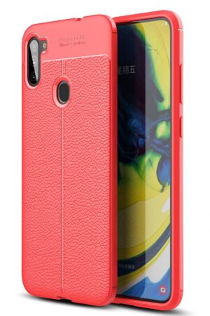 Samsung Galaxy A11 Kılıf Auto Focus Kapak - Kırmızı-(5796)