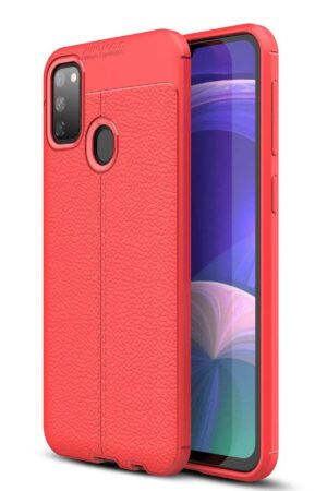 Samsung Galaxy M30S Kılıf Auto Focus Kapak - Kırmızı-(5796)