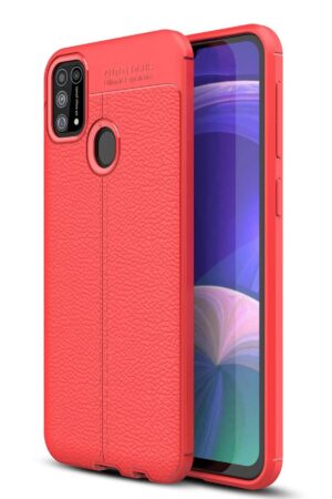 Samsung Galaxy M31 Kılıf Auto Focus Kapak - Kırmızı-(5796)