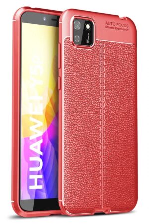 Huawei Y5P Kılıf Auto Focus Kapak - Kırmızı-(5796)
