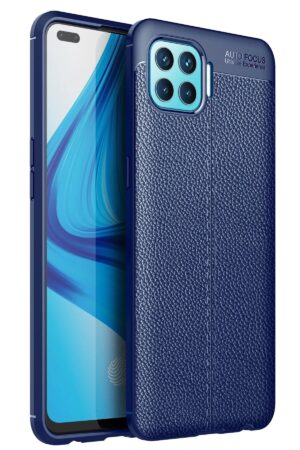 Oppo Reno 4 Lite Kılıf Auto Focus Kapak - Lacivert-(5796)