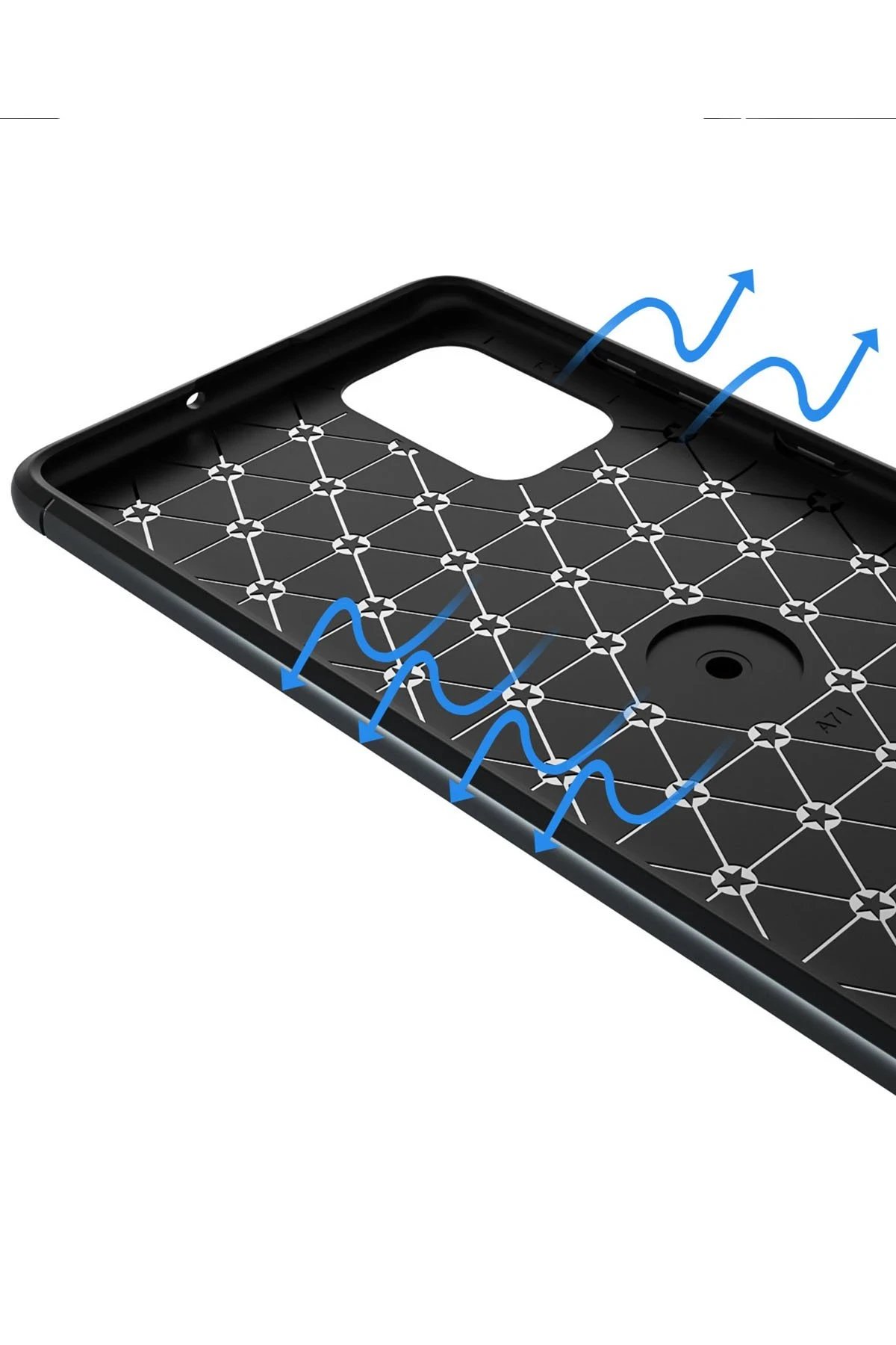 Samsung Galaxy M31S Kılıf Range Yüzüklü Silikon - Siyah-Kırmızı-(5796) - Görsel 5