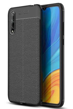 Huawei P Smart S Kılıf Auto Focus Kapak - Siyah-(5796)