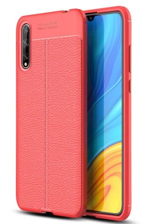 Huawei P Smart S Kılıf Auto Focus Kapak - Kırmızı-(5796)