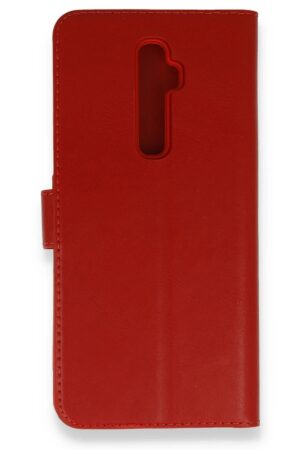 Oppo Reno 2Z Kılıf Trend S Plus Kapaklı Kılıf - Kırmızı-(5796)