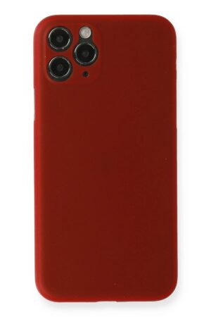 iPhone 11 Pro Max Kılıf PP Ultra İnce Kapak - Kırmızı-(5796)