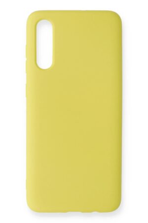 Samsung Galaxy A70 Kılıf Nano içi Kadife Silikon - Sarı-(5796)
