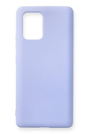 Samsung Galaxy A91 / S10 Lite Kılıf Nano içi Kadife Silikon - Lila-(5796)
