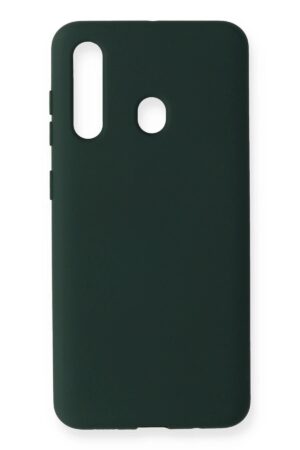 Samsung Galaxy M40 Kılıf Nano içi Kadife Silikon - Koyu Yeşil-(5796)