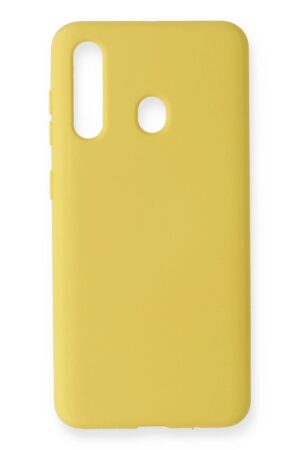Samsung Galaxy M40 Kılıf Nano içi Kadife Silikon - Sarı-(5796)