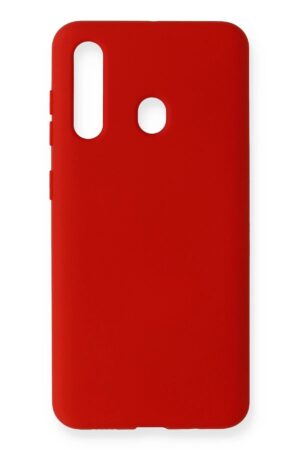 Samsung Galaxy M40 Kılıf Nano içi Kadife Silikon - Kırmızı-(5796)