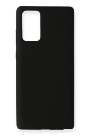 Samsung Galaxy Note 20 Kılıf Nano içi Kadife Silikon - Siyah-(5796)