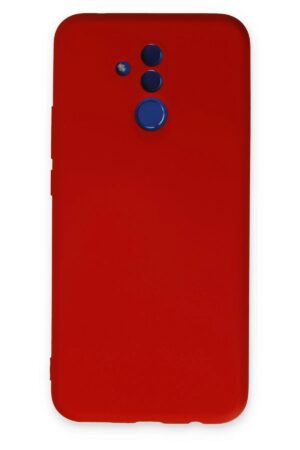 Huawei Mate 20 Lite Kılıf Nano içi Kadife Silikon - Kırmızı-(5796)