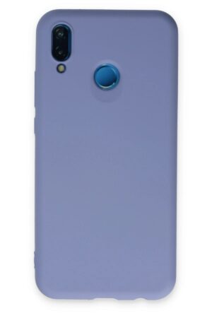 Huawei P20 Lite Kılıf Nano içi Kadife Silikon - Lila-(5796)