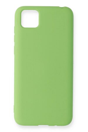 Huawei Y5P Kılıf Nano içi Kadife Silikon - Yeşil-(5796)