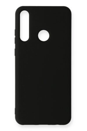 Huawei Y6P Kılıf Nano içi Kadife Silikon - Siyah-(5796)