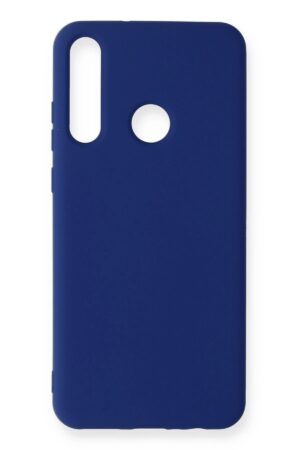 Huawei Y6P Kılıf Nano içi Kadife Silikon - Lacivert-(5796)