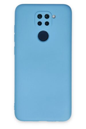 Xiaomi Redmi Note 9 Kılıf Nano içi Kadife Silikon - Mavi-(5796)