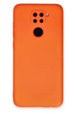 Xiaomi Redmi Note 9 Kılıf Nano içi Kadife Silikon - Turuncu-(5796)