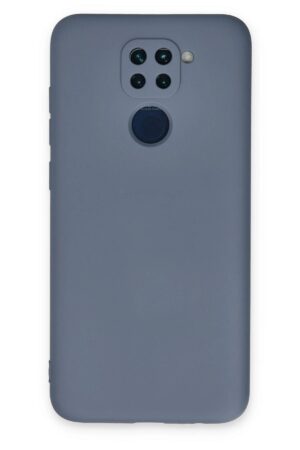Xiaomi Redmi Note 9 Kılıf Nano içi Kadife Silikon - Gri-(5796)