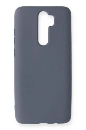 Xiaomi Redmi Note 8 Pro Kılıf Nano içi Kadife Silikon - Gri-(5796)