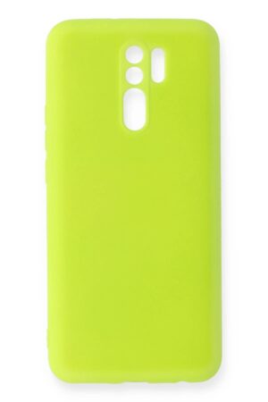 Xiaomi Redmi 9 Kılıf Nano içi Kadife Silikon - Sarı-(5796)