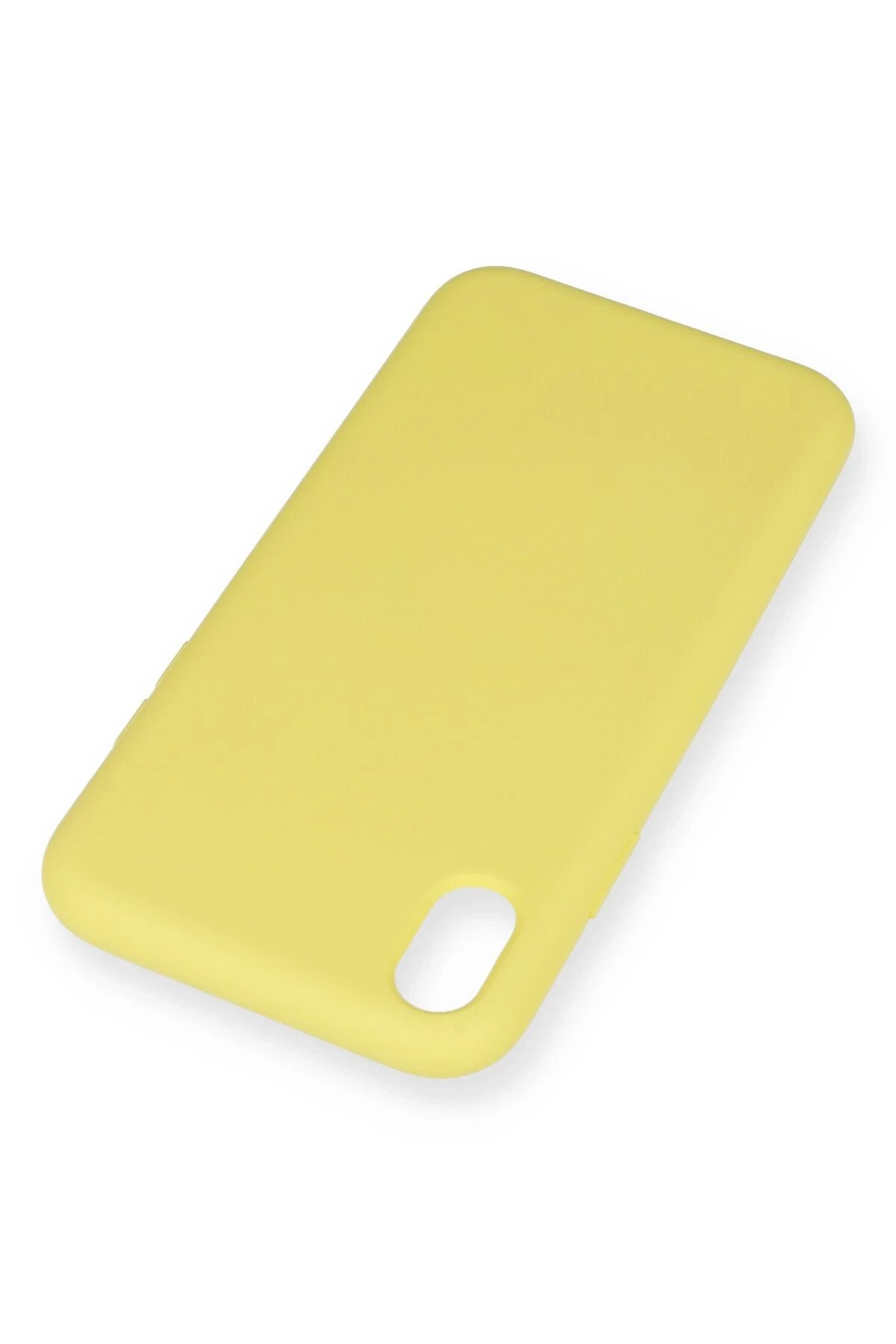 iPhone XR Kılıf Nano içi Kadife Silikon - Sarı-(5796) - Görsel 3