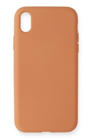 iPhone XR Kılıf Nano içi Kadife Silikon - Turuncu-(5796)
