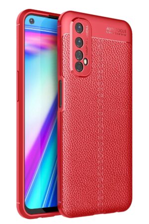 Realme 7 Kılıf Auto Focus Kapak - Kırmızı-(5796)