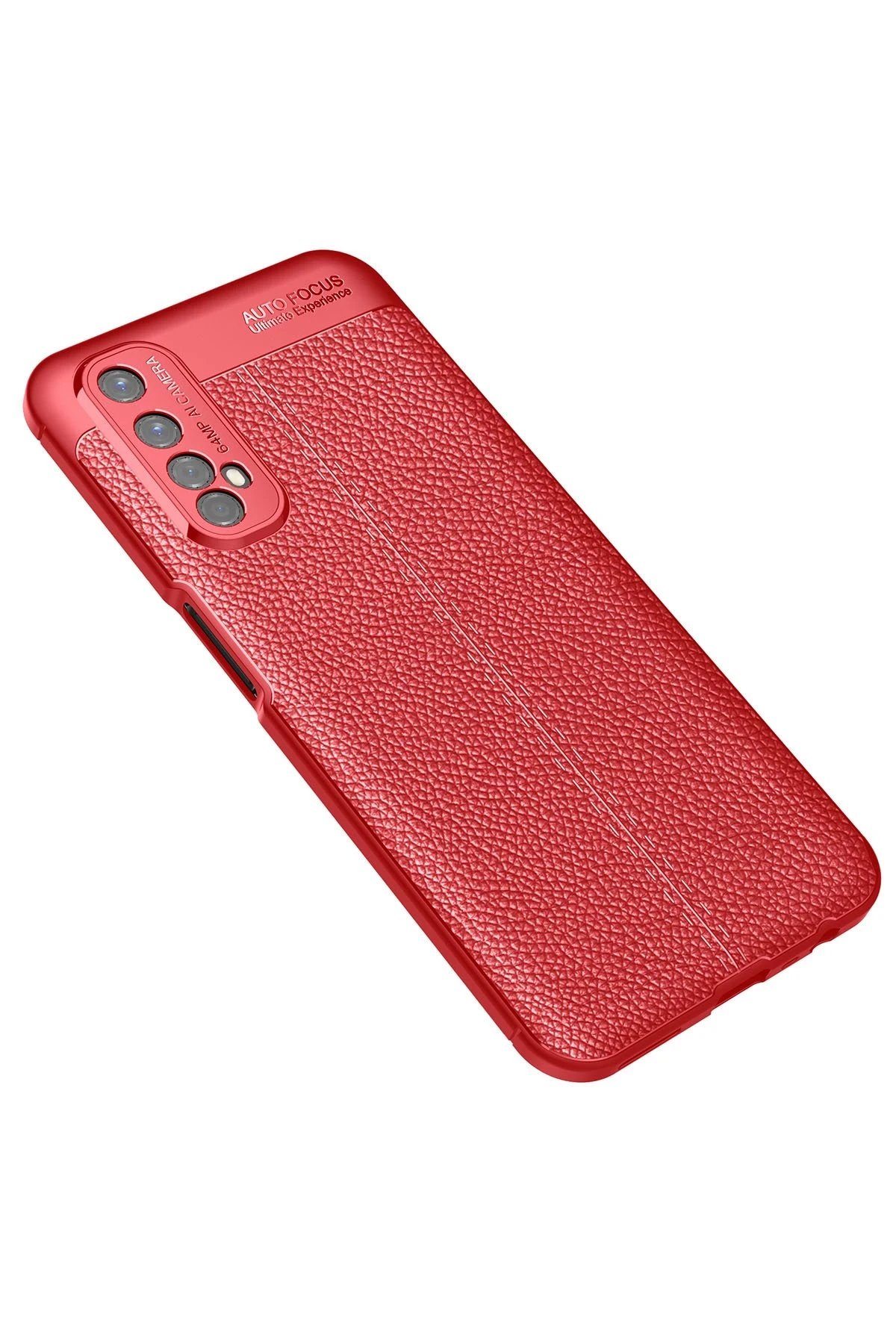 Realme 7 Kılıf Auto Focus Kapak - Kırmızı-(5796) - Görsel 2
