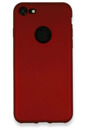 iPhone 7 Kılıf First Silikon - Bordo-(5796)