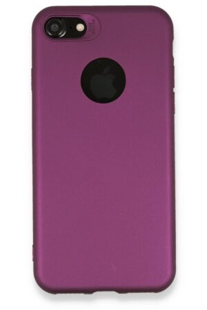 iPhone 7 Kılıf First Silikon - Mürdüm-(5796)