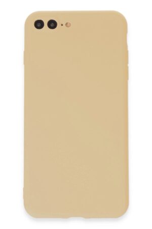 iPhone 7 Plus Kılıf First Silikon - Gold-(5796)