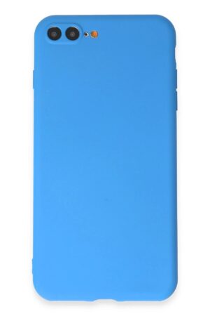iPhone 7 Plus Kılıf First Silikon - Mavi-(5796)