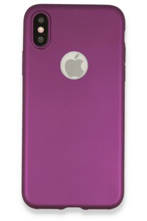 iPhone X Kılıf First Silikon - Mürdüm-(5796)