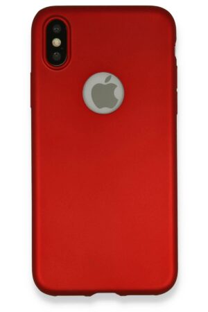 iPhone X Kılıf First Silikon - Bordo-(5796)