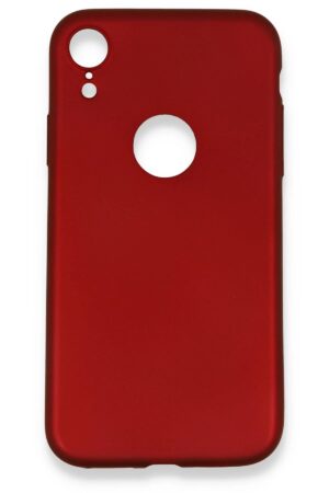 iPhone XR Kılıf First Silikon - Bordo-(5796)