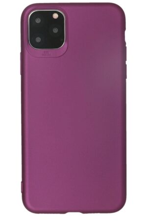 iPhone 11 Pro Kılıf First Silikon - Mürdüm-(5796)