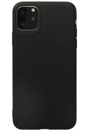 iPhone 11 Pro Max Kılıf First Silikon - Siyah-(5796)