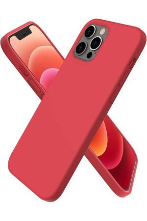 iPhone 12 Pro Kılıf First Silikon - Kırmızı-(5796)