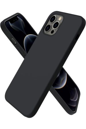 iPhone 12 Pro Max Kılıf First Silikon - Siyah-(5796)