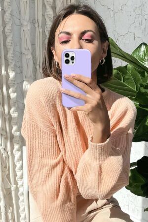 iPhone 12 Pro Max Kılıf First Silikon - Koyu Kırmızı-(5796)