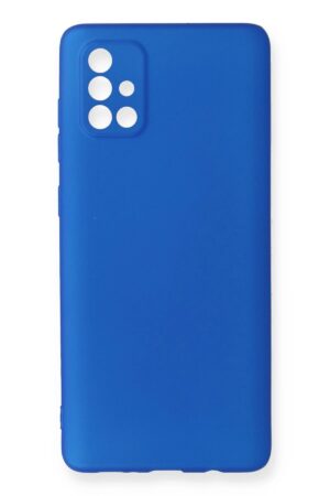 Samsung Galaxy A71 Kılıf First Silikon - Mavi-(5796)