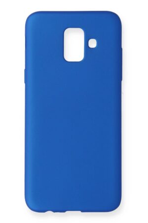Samsung Galaxy A6 2018 Kılıf First Silikon - Mavi-(5796)