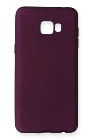 Samsung Galaxy C7 Pro Kılıf First Silikon - Mürdüm-(5796)