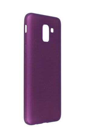 Samsung Galaxy J6 Kılıf First Silikon - Mürdüm-(5796)